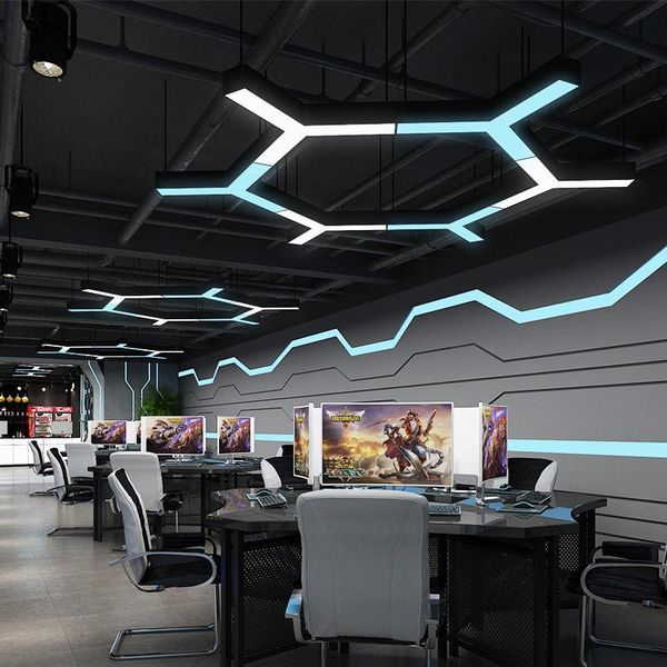 pendant lamps illumination led light for workplace modern shopping mall decorate lighting fixture internet cafe hanging lamp 
pendant lamps illumination led light for workplace modern shopping mall decorate lighting fixture internet cafe hanging lamp