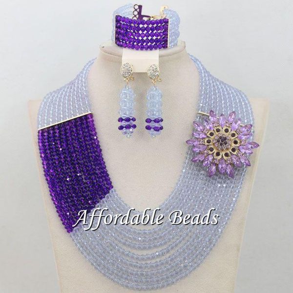 earrings & necklace purple lilac wedding costume jewelry nice dubai gold set handmade item wholesale abe140, Silver
earrings & necklace purple lilac wedding costume jewelry nice dubai gold set handmade item wholesale abe140, Silver