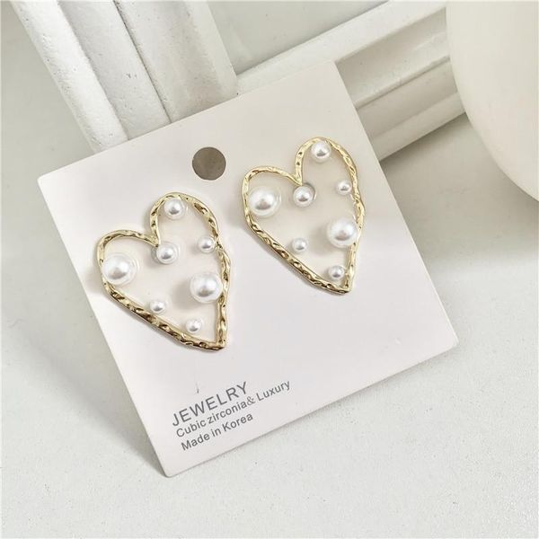 clip-on & screw back transparent irregular big hearts clip earrings no hole european imitation pearls hyperbole, Silver
clip-on & screw back transparent irregular big hearts clip earrings no hole european imitation pearls hyperbole, Silver