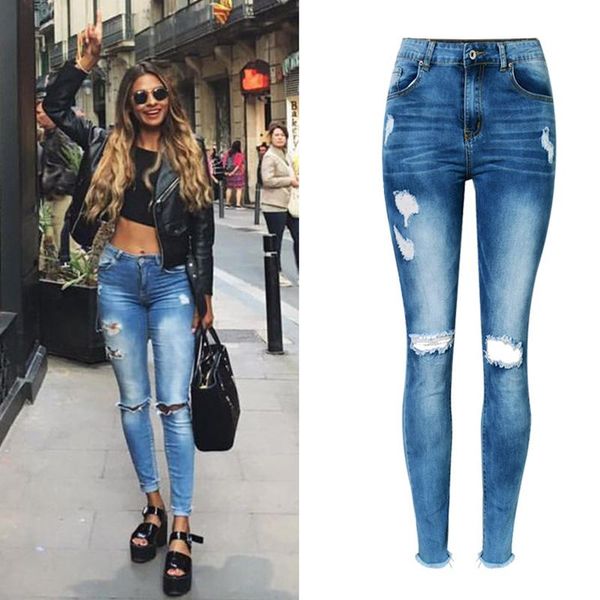 women's jeans 2021 high waist tassles ninth denim skinny pencil pants female ripped for women, Blue
women's jeans 2021 high waist tassles ninth denim skinny pencil pants female ripped for women, Blue