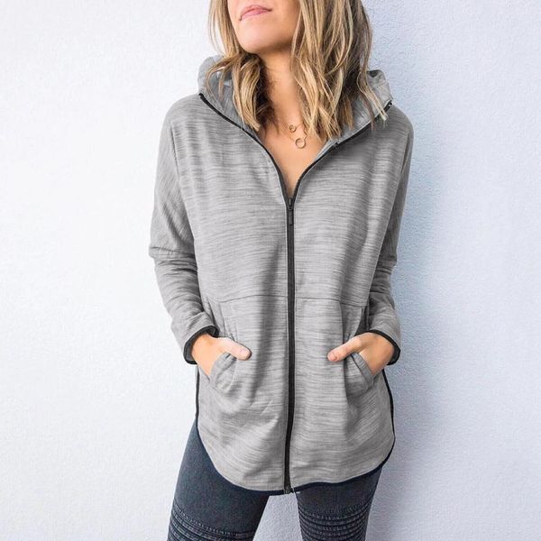 designer women long sleeve zip-up hooded sweatshirts autumn casual zipper pockets hoodie loose plus size female oversized, Black
designer women long sleeve zip-up hooded sweatshirts autumn casual zipper pockets hoodie loose plus size female oversized, Black