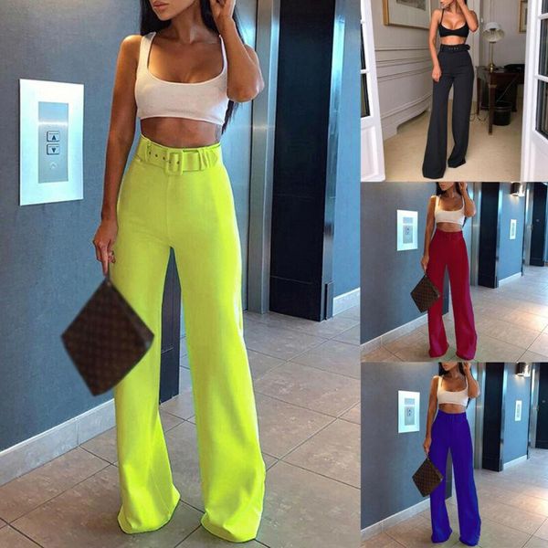 women's pants & capris fashion women flared belted casual high waist flare wide leg long loose trousers, Black;white
women's pants & capris fashion women flared belted casual high waist flare wide leg long loose trousers, Black;white