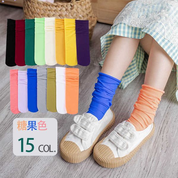 solid color pile socks girl's thin velvet ice spring and summer candy stockings, Black
solid color pile socks girl's thin velvet ice spring and summer candy stockings, Black
