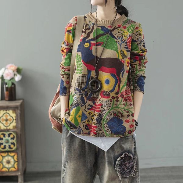 tees art retro section thin female released deer print around the neck casual sweater shirt f2361 qxjq, White
tees art retro section thin female released deer print around the neck casual sweater shirt f2361 qxjq, White