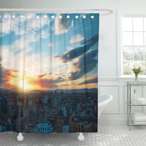 shower curtains fabric curtain with hooks colorful evening panoramic view of valencia city center from tower cathedral spain
shower curtains fabric curtain with hooks colorful evening panoramic view of valencia city center from tower cathedral spain