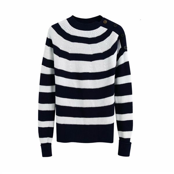 women's sweaters women casual blue striped knitted za pullover girls fashion shoulder button long sleeve sweater chic lady jumpers, White;black
women's sweaters women casual blue striped knitted za pullover girls fashion shoulder button long sleeve sweater chic lady jumpers, White;black