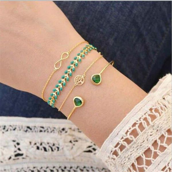 charm bracelets fashion beach wind summer pineapple coconut tree blue leaf alloy bracelet 3 piece set personality leaves knotted woman ankle, Golden;silver
charm bracelets fashion beach wind summer pineapple coconut tree blue leaf alloy bracelet 3 piece set personality leaves knotted woman ankle, Golden;silver