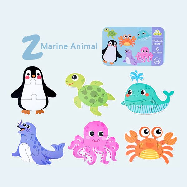 Parent-child Intelligent Wooden Puzzle Toys Kids Cartoon Animal Dinosaur Box-packed Puzzle Early Educational As Children Gift
Parent-child Intelligent Wooden Puzzle Toys Kids Cartoon Animal Dinosaur Box-packed Puzzle Early Educational As Children Gift