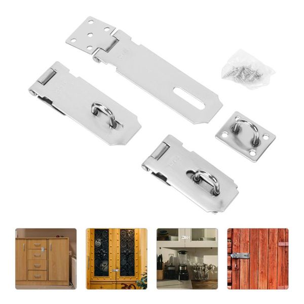 bike locks 3pcs anti-theft lock buckles closet safety clasps stainless steel
bike locks 3pcs anti-theft lock buckles closet safety clasps stainless steel