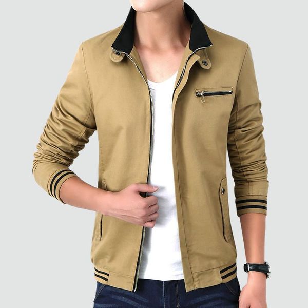 men's jackets autumn cotton casual jacket men solid color stand collar zipper fashion and coats, Black;brown
men's jackets autumn cotton casual jacket men solid color stand collar zipper fashion and coats, Black;brown