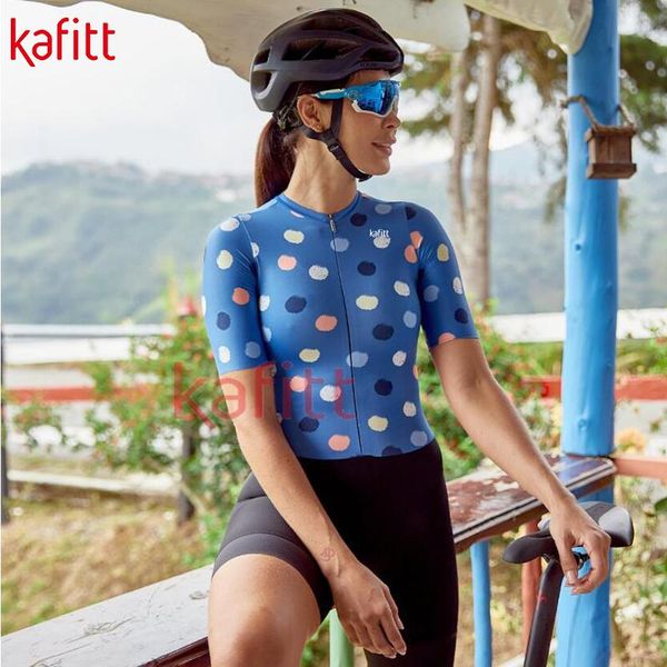 calfette summer breathable short-sleeved cycling jersey women's triathlon sportswear shirt stretch bodysuit wear racing sets, Black;blue
calfette summer breathable short-sleeved cycling jersey women's triathlon sportswear shirt stretch bodysuit wear racing sets, Black;blue