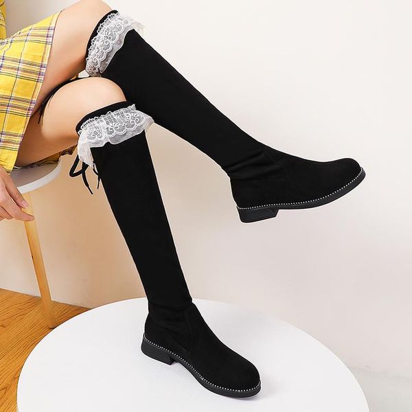 boots pu leather waterproof over the knee women black colors fashion style long with 3cm low heels
boots pu leather waterproof over the knee women black colors fashion style long with 3cm low heels