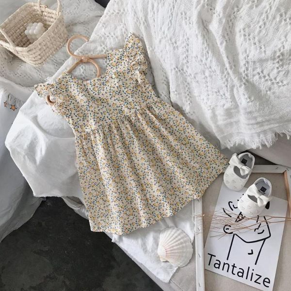 girl's dresses sweet floral casual girls dress cotton printing flying sleeve skin friendly comfrotable for picnic outing, Red;yellow
girl's dresses sweet floral casual girls dress cotton printing flying sleeve skin friendly comfrotable for picnic outing, Red;yellow