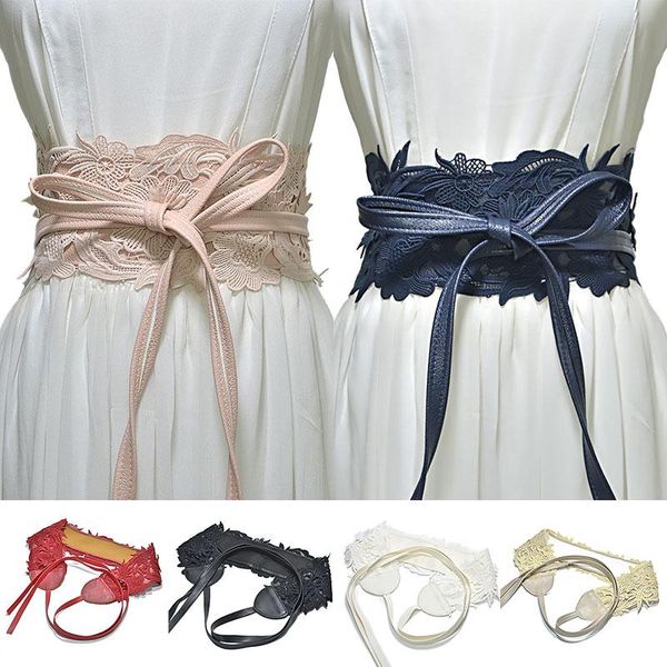 belts wide corset waist lace-ups belt women lace solid color bow knot buckle waistband autumn dress accessory, Black;brown
belts wide corset waist lace-ups belt women lace solid color bow knot buckle waistband autumn dress accessory, Black;brown