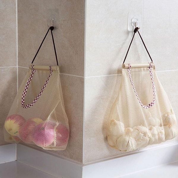 storage bags fruit vegetable garlic onion hanging bag breathable reusable mesh organizer home kitchen accessories
storage bags fruit vegetable garlic onion hanging bag breathable reusable mesh organizer home kitchen accessories