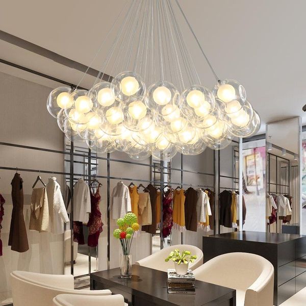 pendant lamps nordic led chandelier lighting modern living room 96v-220v simple glass ball home decoration dining bedroom lamp
pendant lamps nordic led chandelier lighting modern living room 96v-220v simple glass ball home decoration dining bedroom lamp