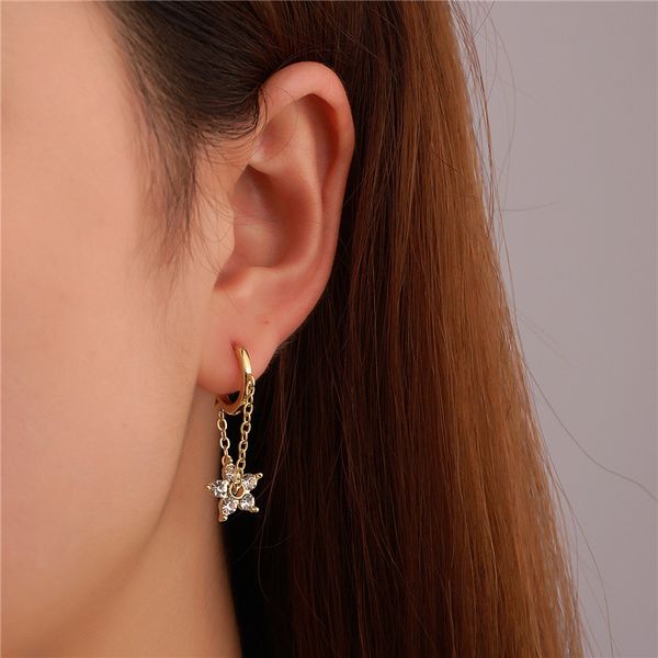 tassel chain diamond flower earrings charm women party gift copper ear buckle european business suit pendant gold earring jewelry accessorie, Golden
tassel chain diamond flower earrings charm women party gift copper ear buckle european business suit pendant gold earring jewelry accessorie, Golden