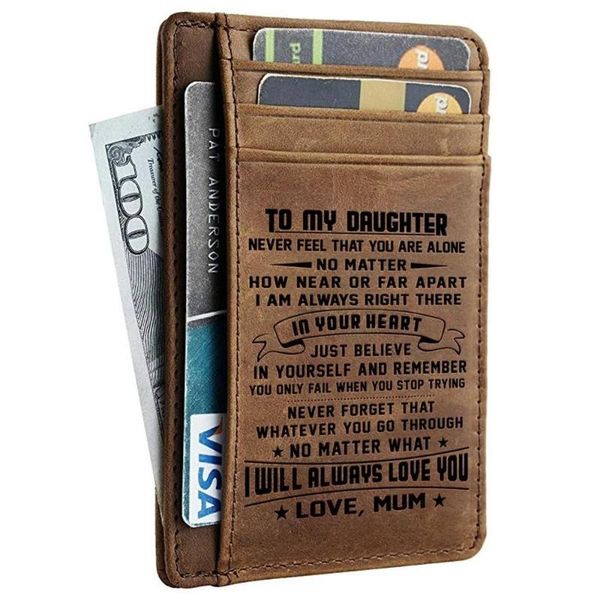 card holders mom to daughter genuine leather wallet engraving holder gifts on birthday christmas day drop brown kb, Brown;gray
card holders mom to daughter genuine leather wallet engraving holder gifts on birthday christmas day drop brown kb, Brown;gray