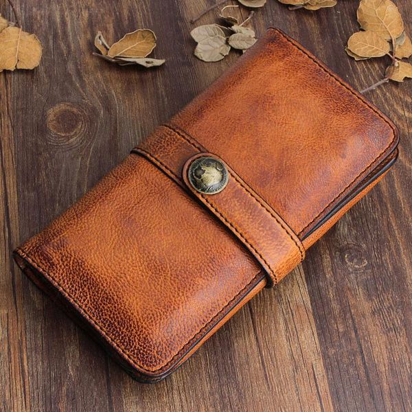 wallets retro men's long wallet, first layer cowhide buckle soft leather trendy wallet, Red;black
wallets retro men's long wallet, first layer cowhide buckle soft leather trendy wallet, Red;black
