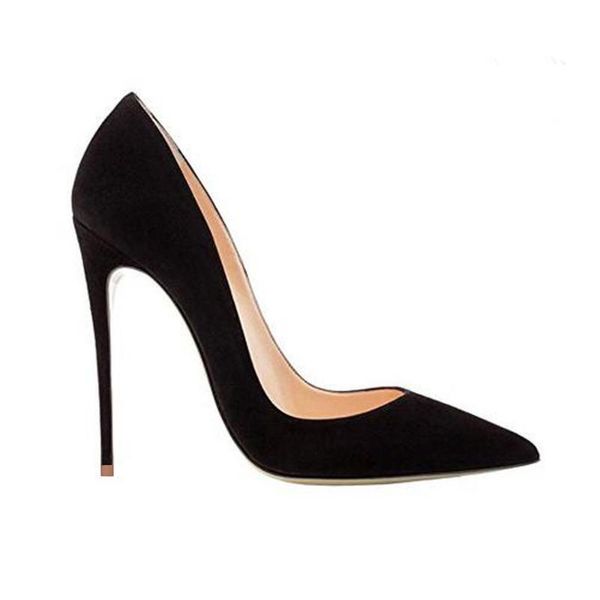 dress shoes high heeled women's 2021 spring suede superfine heel 12cm versatile shallow pointed single, Black
dress shoes high heeled women's 2021 spring suede superfine heel 12cm versatile shallow pointed single, Black
