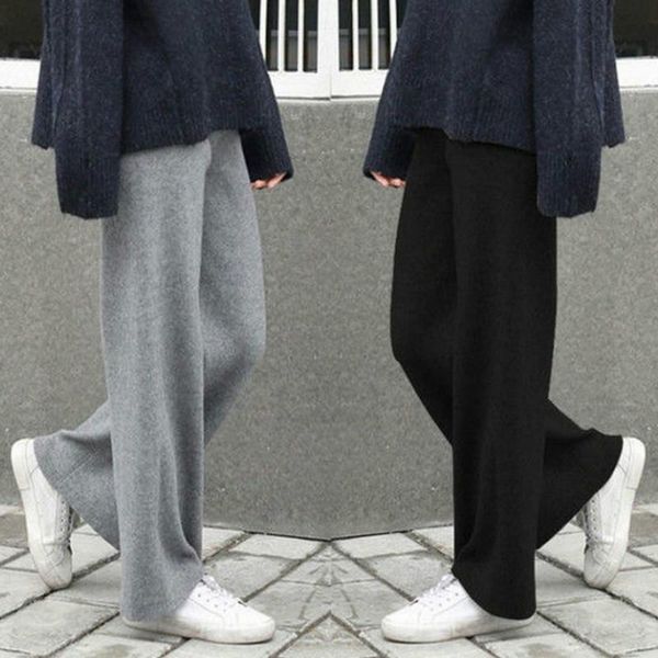 women knitted wide leg pants warm fashion autumn winter trousers elastic high waist female casual loose pant women's & capris, Black;white
women knitted wide leg pants warm fashion autumn winter trousers elastic high waist female casual loose pant women's & capris, Black;white