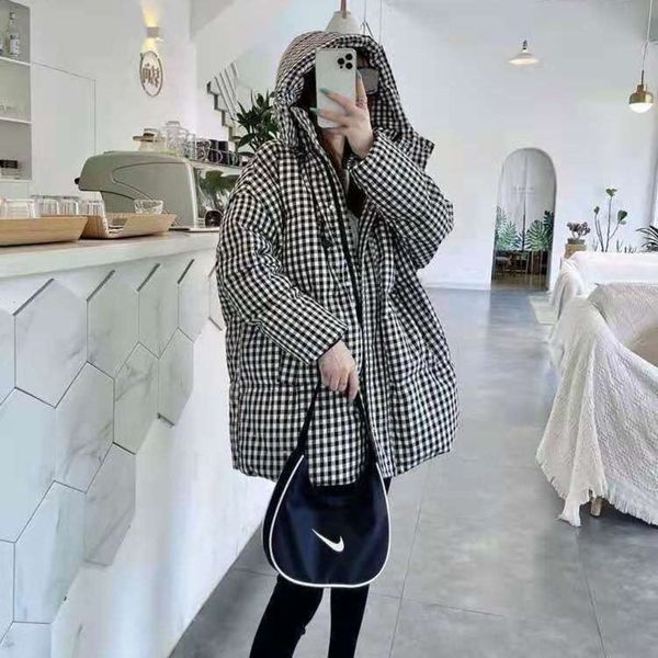 official picture white duck down black and plaid cotton women's fashion, trend, medium
official picture white duck down black and plaid cotton women's fashion, trend, medium