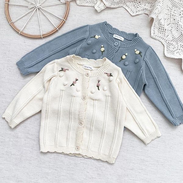 jackets baby kids girls long sleeve embroider knit cardigan coat autumn winter children's clothes, Blue;gray
jackets baby kids girls long sleeve embroider knit cardigan coat autumn winter children's clothes, Blue;gray