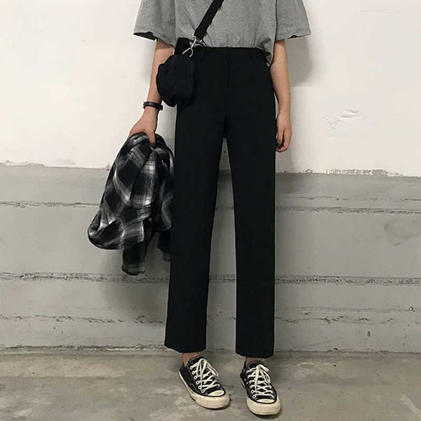straight-leg pants womens loose straight spring and summer korean style ins fashionable all-match high waist slimming suit clot, Black;white
straight-leg pants womens loose straight spring and summer korean style ins fashionable all-match high waist slimming suit clot, Black;white