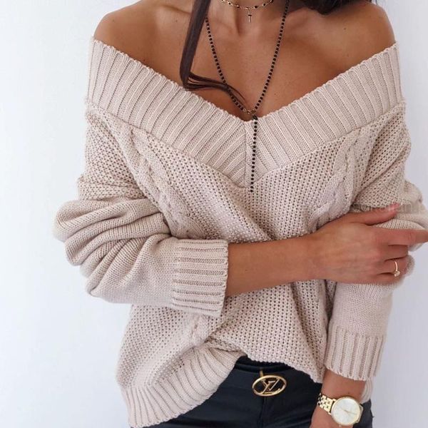 autumn women v neck sweater casual long sleeve knitted jumper 2021 elegant patchwork hollow out print pullover women's sweaters, White;black
autumn women v neck sweater casual long sleeve knitted jumper 2021 elegant patchwork hollow out print pullover women's sweaters, White;black