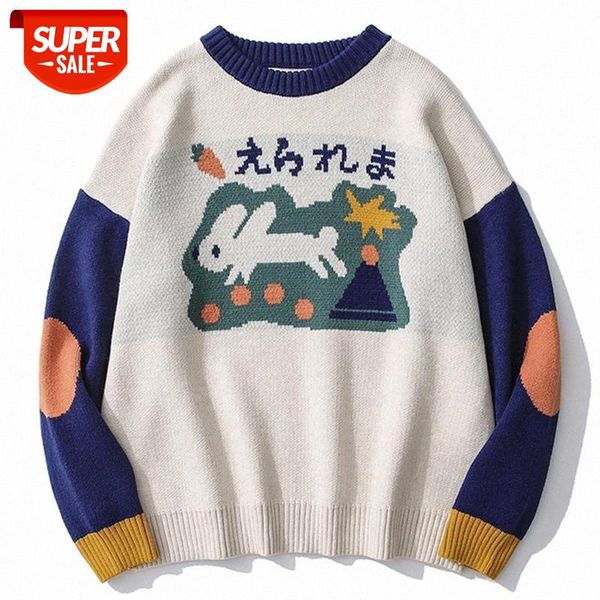harajuku oversized block rabbit print knitted sweater o-neck pullover streetwear 2021 hip hop men knit jumper #na5y, White;black
harajuku oversized block rabbit print knitted sweater o-neck pullover streetwear 2021 hip hop men knit jumper #na5y, White;black