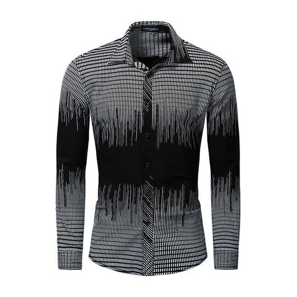 big size fashion mens casual shir gray wine red striped long sleeve dress shirts cool simple single breasted slim fit n176 men's, White;black
big size fashion mens casual shir gray wine red striped long sleeve dress shirts cool simple single breasted slim fit n176 men's, White;black