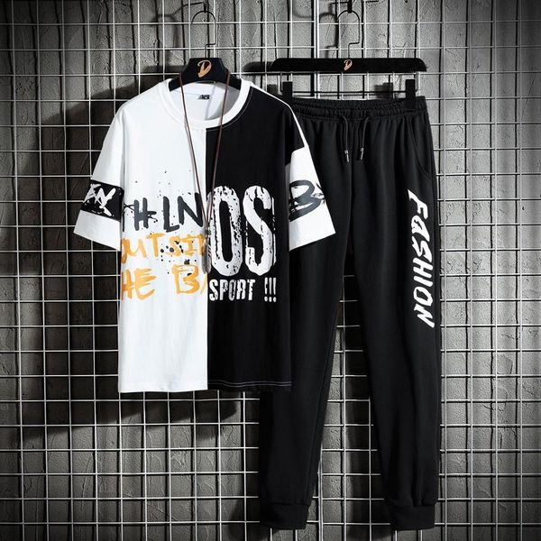 men's set hip-hop streetwear outwear two piece t-shirt and ankle-length fashion pant clothes size -3xl tracksuits, Gray
men's set hip-hop streetwear outwear two piece t-shirt and ankle-length fashion pant clothes size -3xl tracksuits, Gray
