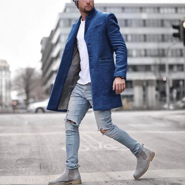 men's jackets overcoats vintage casual lapel coat solid long sleeve slim single-breasted pockets wool blends men, Black;brown
men's jackets overcoats vintage casual lapel coat solid long sleeve slim single-breasted pockets wool blends men, Black;brown