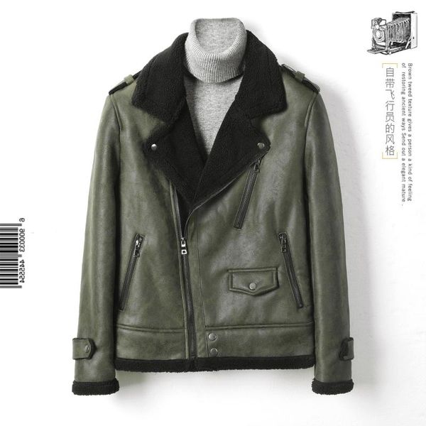 leather and fur in one men's jacket motorcycle suede thick for autumn winter jackets, Black;brown
leather and fur in one men's jacket motorcycle suede thick for autumn winter jackets, Black;brown