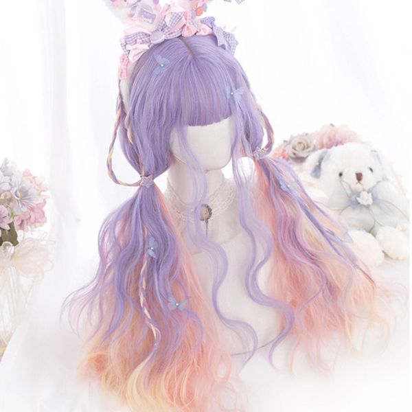 synthetic wigs wtb long wavy purple pink mixed wig with air bangs ombre blue for white black women cosplay/lolita daily
synthetic wigs wtb long wavy purple pink mixed wig with air bangs ombre blue for white black women cosplay/lolita daily