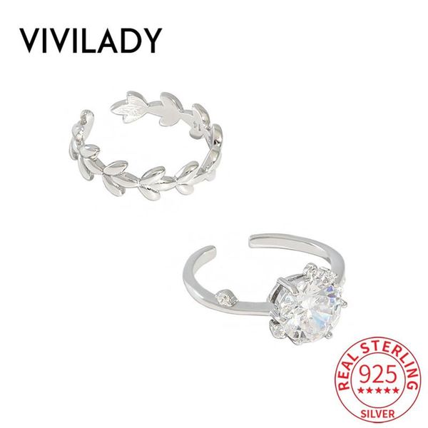 cluster rings vivilady real 925 sterling silver ins round zircon chic leaf circle open women charm ring trendy cute romantic female jewelry, Golden;silver
cluster rings vivilady real 925 sterling silver ins round zircon chic leaf circle open women charm ring trendy cute romantic female jewelry, Golden;silver