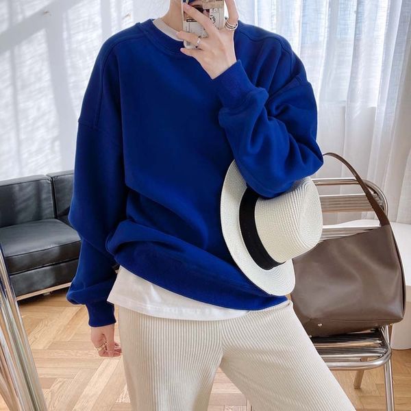 mooirue spring korean style women sweatshirt loose pullover thickened plush sweater women's winter lazy round neck ooka, Black
mooirue spring korean style women sweatshirt loose pullover thickened plush sweater women's winter lazy round neck ooka, Black