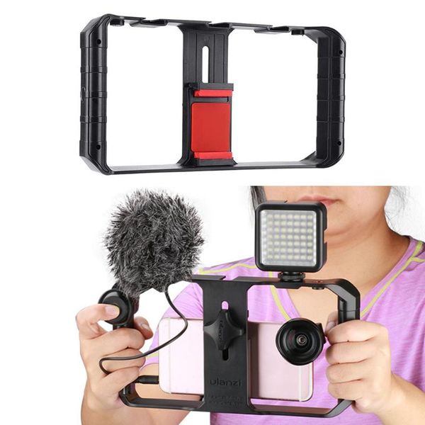 handheld smart phone video cage holder camera hand grip bracket stabilizer mount for mobile portable supplies cell mounts & holders
handheld smart phone video cage holder camera hand grip bracket stabilizer mount for mobile portable supplies cell mounts & holders