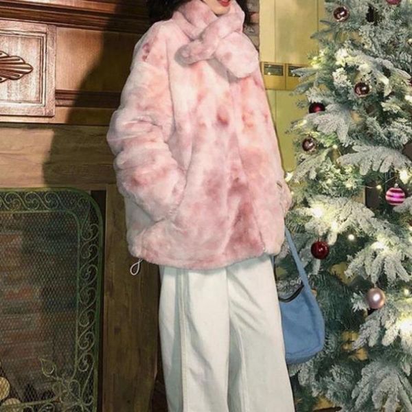 women's fur & faux lolibook pink dyeing imitation lambswool women coat 2021 winter easy to match hong kong style thick female jacket, Black
women's fur & faux lolibook pink dyeing imitation lambswool women coat 2021 winter easy to match hong kong style thick female jacket, Black