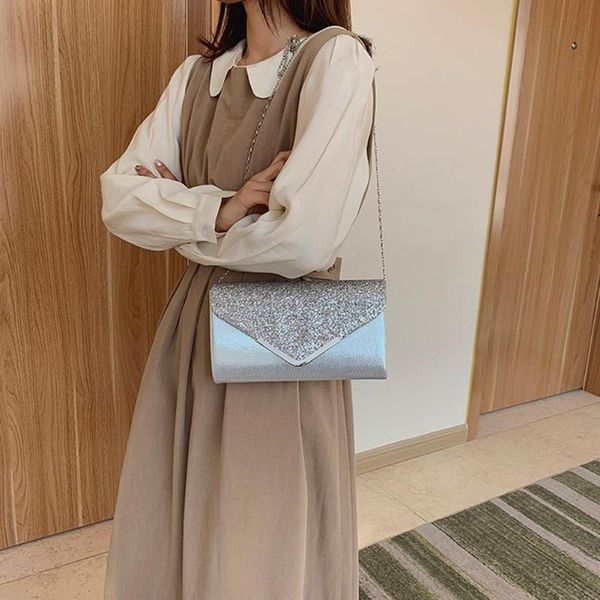 silver handbags women fashion pu leather chain bag classic shining sequins shoulder dinner party shopping totes bags
silver handbags women fashion pu leather chain bag classic shining sequins shoulder dinner party shopping totes bags