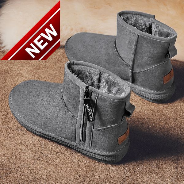 northeast snow boots men's winter plush thickened fur integrated warm cotton waterproof and anti-skid high shoes, Black
northeast snow boots men's winter plush thickened fur integrated warm cotton waterproof and anti-skid high shoes, Black