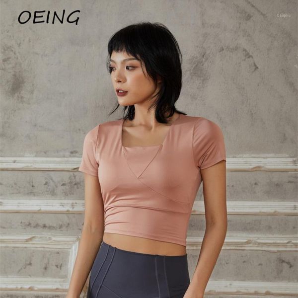 yoga outfit entgoing short sleeve women's sport crop with underwear workout clothes running shirts wear
yoga outfit entgoing short sleeve women's sport crop with underwear workout clothes running shirts wear