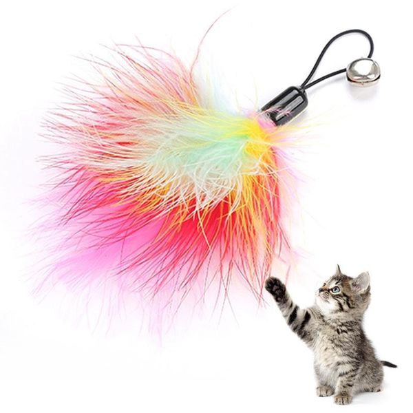 cat toys 1 pcs colorful wand toy replacements refill attachment funny pet cats feather with bells interactive kitten teasing
cat toys 1 pcs colorful wand toy replacements refill attachment funny pet cats feather with bells interactive kitten teasing