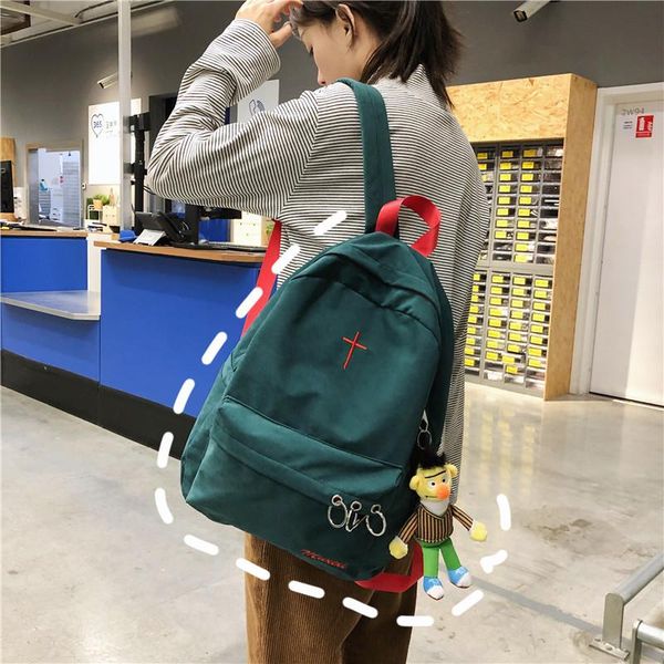 backpack 2021 product large capacity solid color cotton casual travel bag male personality iron circle student schoolbag female
backpack 2021 product large capacity solid color cotton casual travel bag male personality iron circle student schoolbag female