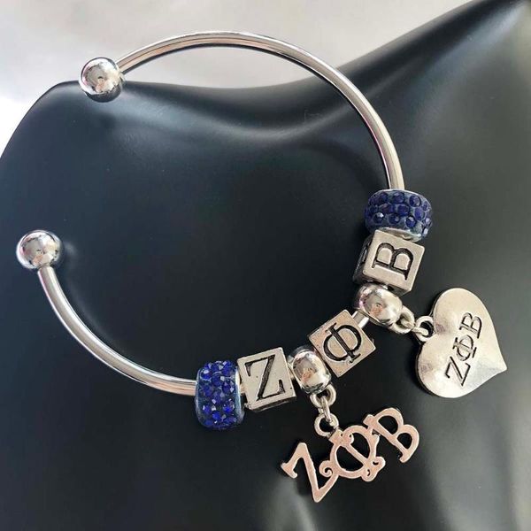 bangle hand made blue disco ball greek sorority heart letter zeta phi beta open cuff bangles bracelet jewelry, Black
bangle hand made blue disco ball greek sorority heart letter zeta phi beta open cuff bangles bracelet jewelry, Black