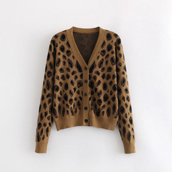 women's sweaters v-neck leopard print knitted cardigan sweater single breasted womens long sleeve ladies spring, White;black
women's sweaters v-neck leopard print knitted cardigan sweater single breasted womens long sleeve ladies spring, White;black