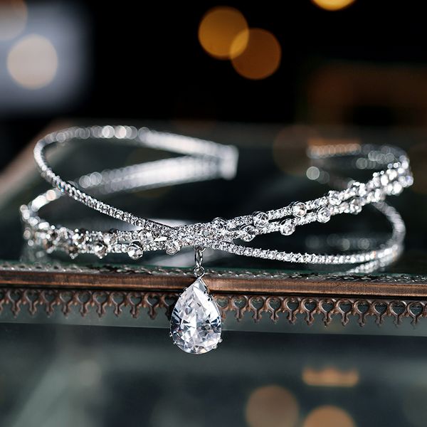 vintage crystal bridal hair accessory wedding rhinestone waterdrop leaf tiara crown headband necklace bridesmaid clasp jewelrydio chan con, White;golden
vintage crystal bridal hair accessory wedding rhinestone waterdrop leaf tiara crown headband necklace bridesmaid clasp jewelrydio chan con, White;golden