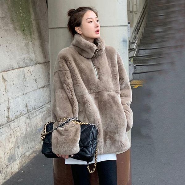 women's fur & faux women 2021 winter casual coat female turn-down collar furry thick warm mink outerwear casaco feminino c454, Black
women's fur & faux women 2021 winter casual coat female turn-down collar furry thick warm mink outerwear casaco feminino c454, Black