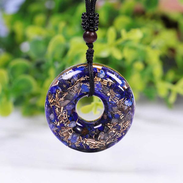 orgon pendant lapis lazuli energy orgonite doughnut necklace healing chakra jewelry for love communication and beauty x0707, Silver
orgon pendant lapis lazuli energy orgonite doughnut necklace healing chakra jewelry for love communication and beauty x0707, Silver