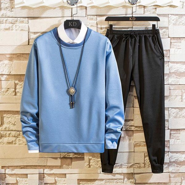 men's tracksuits fall 2 suits casual trousers korean fashion long-sleeved t-shirt boys sweatshirt bottom shirt, Gray
men's tracksuits fall 2 suits casual trousers korean fashion long-sleeved t-shirt boys sweatshirt bottom shirt, Gray